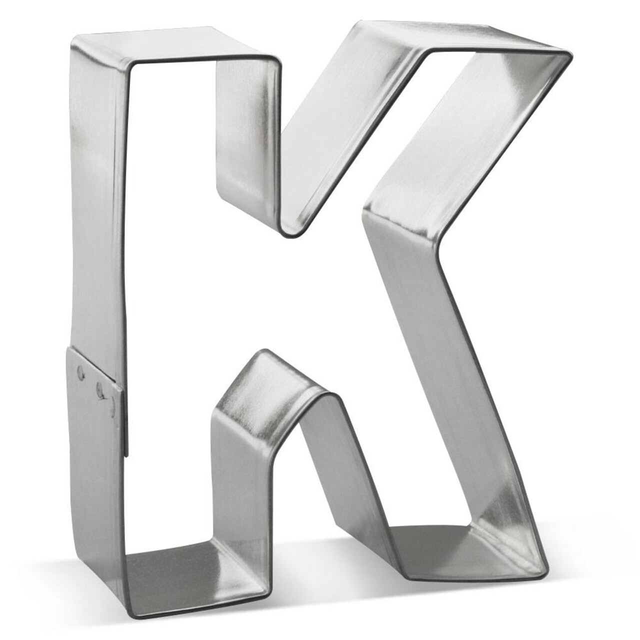 Letter K Cookie Cutter 3 in, Tin Plated Steel, Handmade in the USA